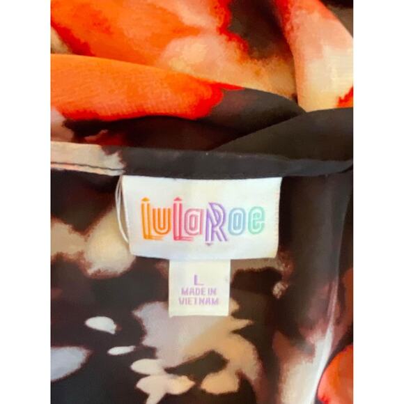 Lularoe Womans Floral Jacket/Kimono Size Large - Picture 6 of 7